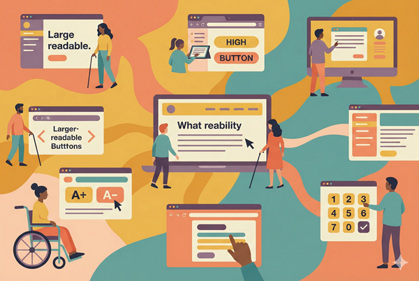 WCAG 2.1 accessibility guide illustration